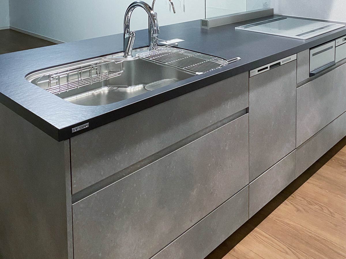 クリナップ STEDIA(ステディア) 取っ手レス レナーテグレー