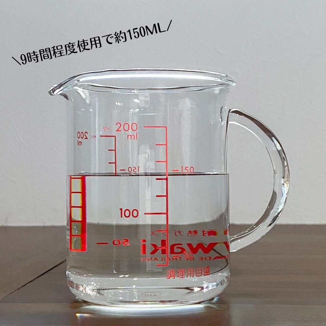 小型除湿器 1日にどれくらい湿気をとっているのか確認しました
